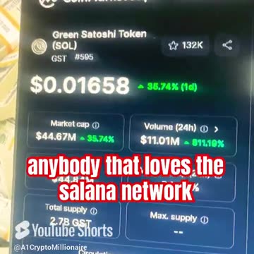 green satoshi token price prediction #fyp