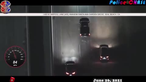 High Speed Pursuit Ends With Crazy Crash In San Fernando Valley