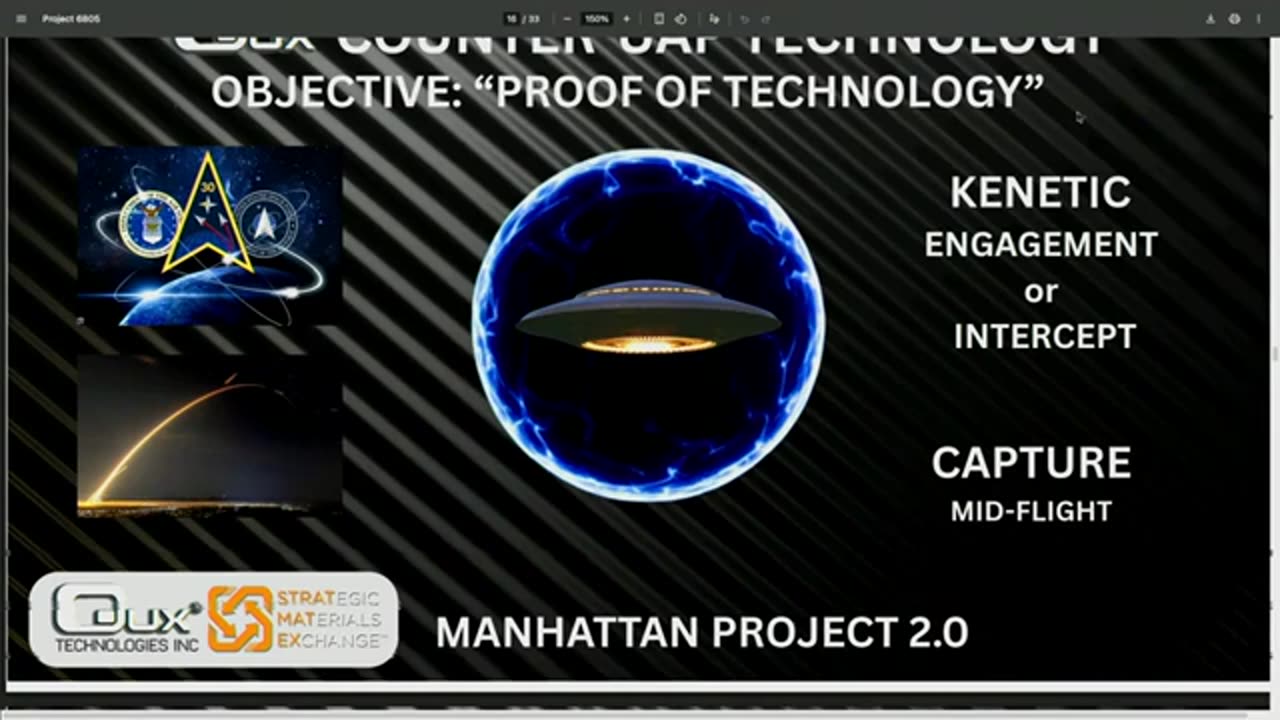 Project 6805 & “Manhattan Project 2.0” IN PROGRESS