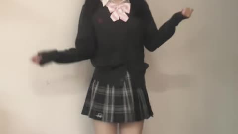 Daily Beauty EP 690 | Elegant Matte black Skater Skirt Fiery Gentle Dance