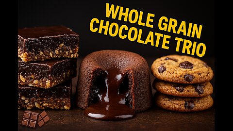Whole Grain Chocolate Dessert Trio 🌾🍫 Viral Indulgence Meets Health | FlavorVille