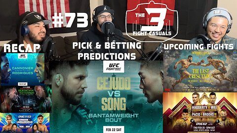 The 3 Fight Casuals #73 UFC Cejudo vs Song Beterbiev vs Bivol 2 PICK & BETTING PREDICTIONS ONE 171
