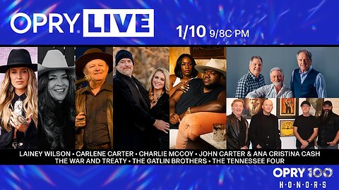 Opry Live - Opry 100 Honors Johnny & June: Lainey Wilson, John Carter and Ana Cristina Cash & More!