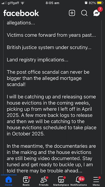 Trevor Mealham : house evictions