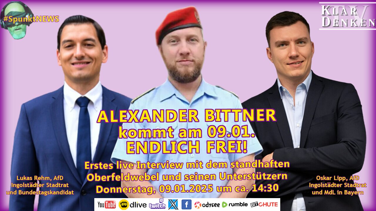 Alexander Bittner Interview nach Entlassung mit Lukas Rehm und Oskar Lipp, Stadträte Ingolstadt AfD