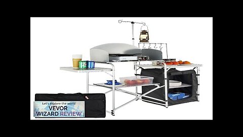 VEVOR Camping Kitchen Table Folding Outdoor Cooking Table with Storage Carrying Bag Review