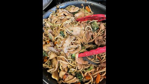 Velveting: Chicken stir fry.