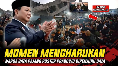 🔴AS-ISRAEL KEBINGUNGAN‼️POSTER PRESIDEN PRABOWO PENUHI GAZA, WARGA SEBUT BAPAK PERDAMAIAN
