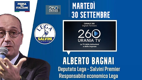🔴 On. Alberto Bagnai ospite di Roberto Arditti a "Radar" su UraniaTV - (formiche tv)