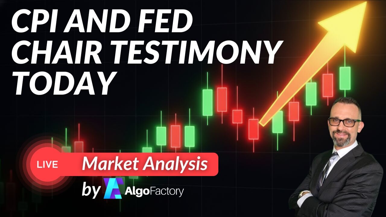 $CPI Today + Fed Chair Testimony - Live Trading 7/14/2026