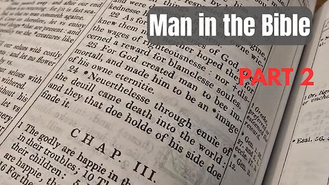 Man in the Bible part 2 - Code of Conduct