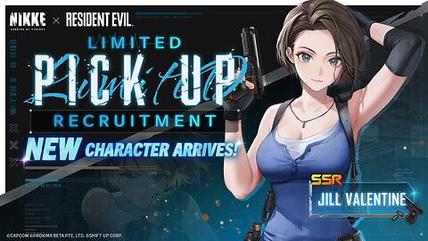 GODDESS OF VICTORY NIKKE x RESIDENT EVIL Salvation Through The Crimson Flame BannerGameplay jill