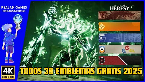 Destiny 2 | Todos os 38 Emblemas Grátis até 2025