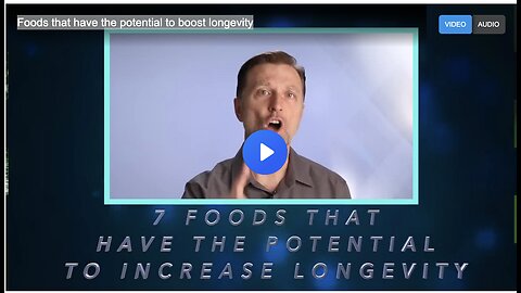 Foods that have the potential to boost longevity