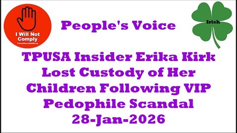 TPUSA Insider Erika Kirk Lost Custody of Her Children Following VIP Pedophile Scandal 28-Jan-2026