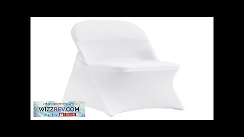 VEVOR White Stretch Spandex Chair Covers 30 PCS Folding Kitchen Chairs Review