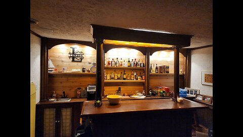 Basement Bar Facelift in a 1970s Wisconsin House