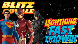 Lightning Fast Trio Win! in Fortnite Blitz Royale (Full Game)