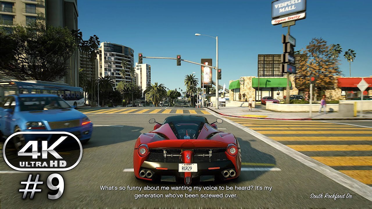 Grand Theft Auto 5 4K Ultra Graphics Gameplay Walkthrough Part 9 - GTA 5 4K 60FPS PC No Commentary