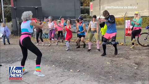Leftists perform a “hate trump ice” dance in Portland Oregon