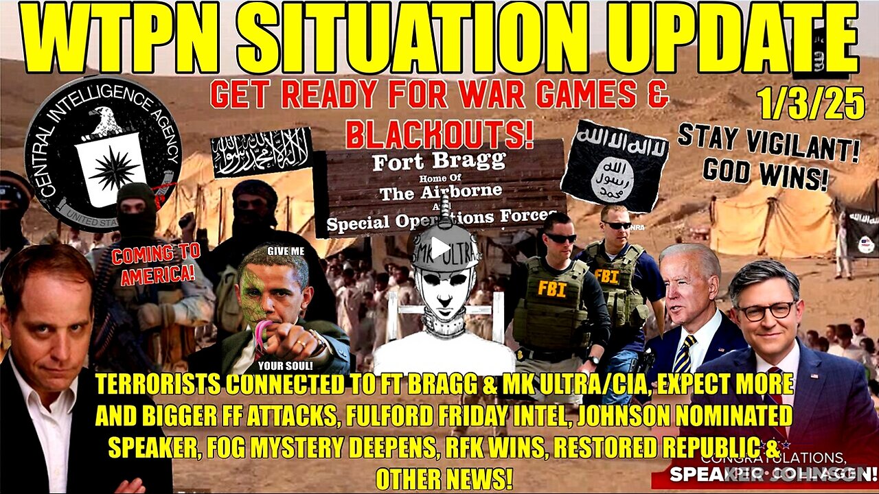 FULFORD INTEL, MORE ATTACKS COMING, ISIS/OBAMA, FT BRAGG, CIA MK ULTRA, SPEAKER JOHNSON, RFK WINS,