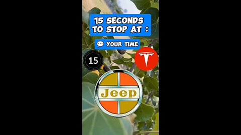 Can you stop on Tesla Car logo in 15 seconds