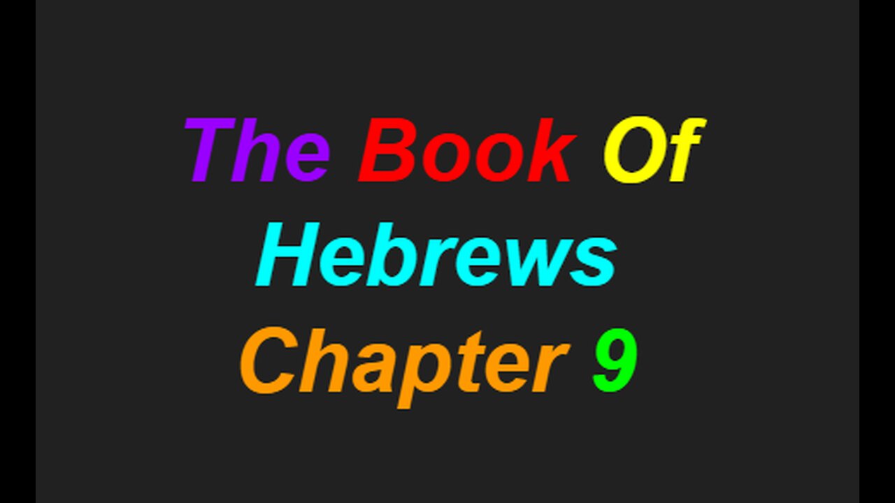 Hebrews Chapter 9