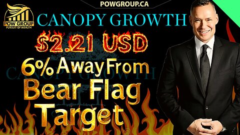 Canopy Growth: 6% Away From $2.21 Bear Flag Target & CGC New All Time Lows