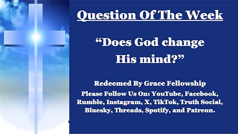 The RBGF LIVE "Question of the Week"