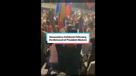 Venezuelans Celebrate Following the Removal of President Nicolás Maduro