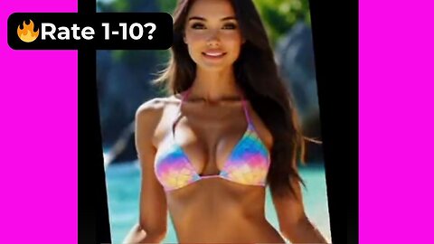 🔥 Rate This Mermaid Bikini 1-10? | Supermodel Beach 4K