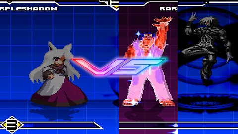 MUGEN - Purple Shadow (12P) vs. Rare Akuma (12P), then ALSIEL (12P) - Download