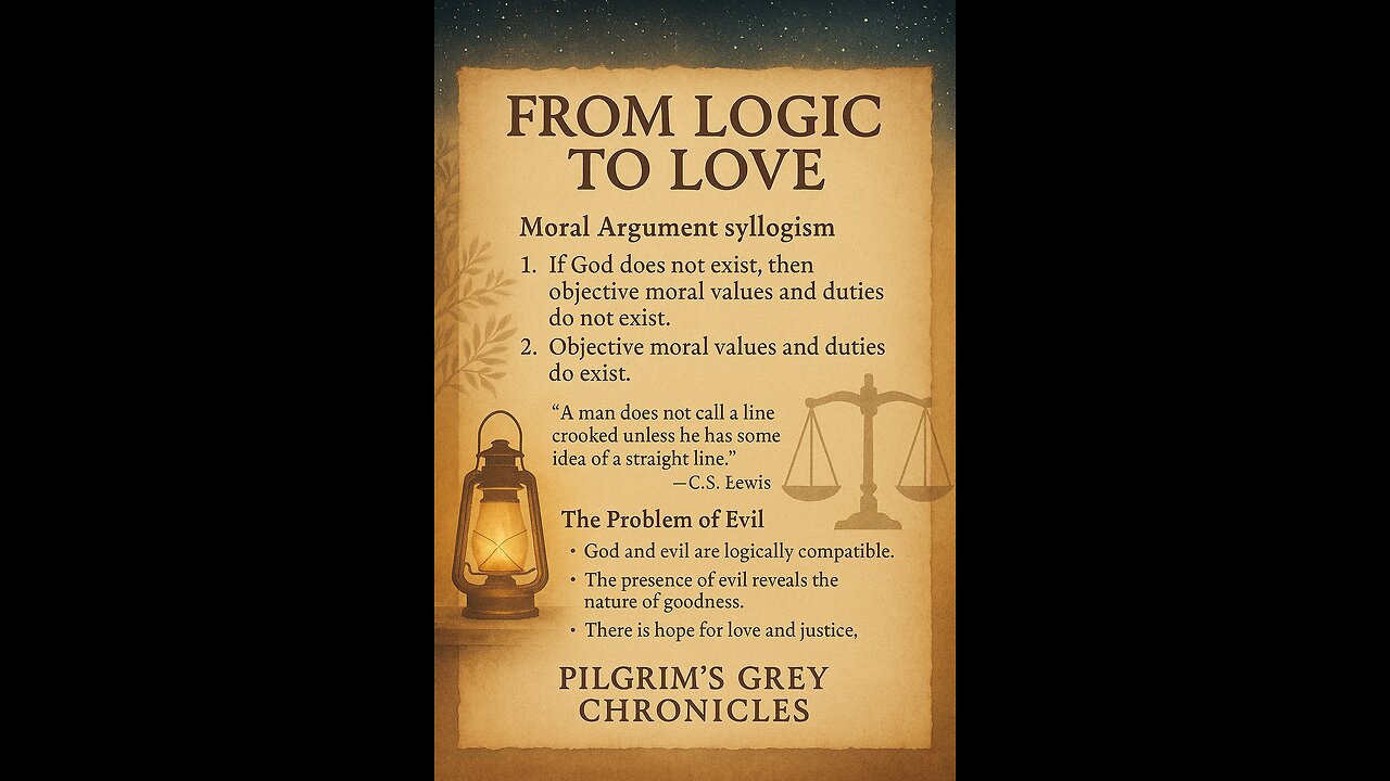 From Logic to Love How the Reality of Evil Points to the Moral God