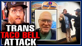 Trans ATTACKS Elderly Man With Taco Bell After Massive TPUSA College Victory