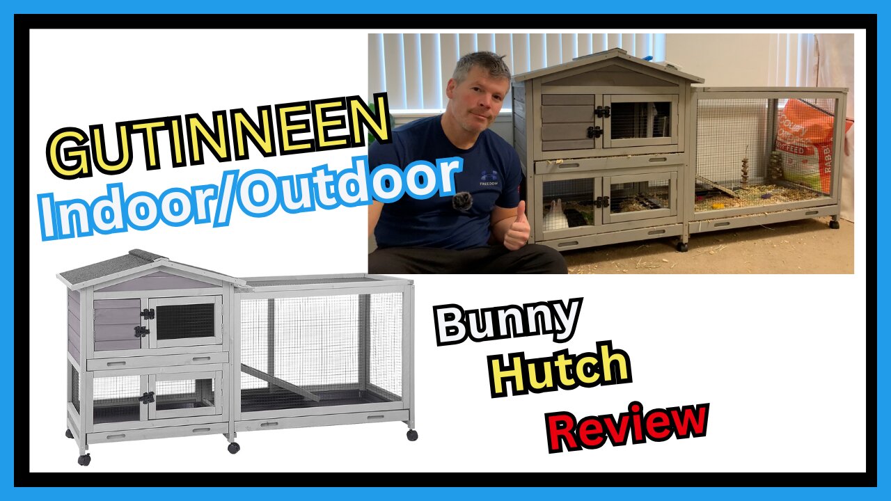 GUTINNEEN Indoor/Outdoor Bunny Hutch Review with Tips for Assembly