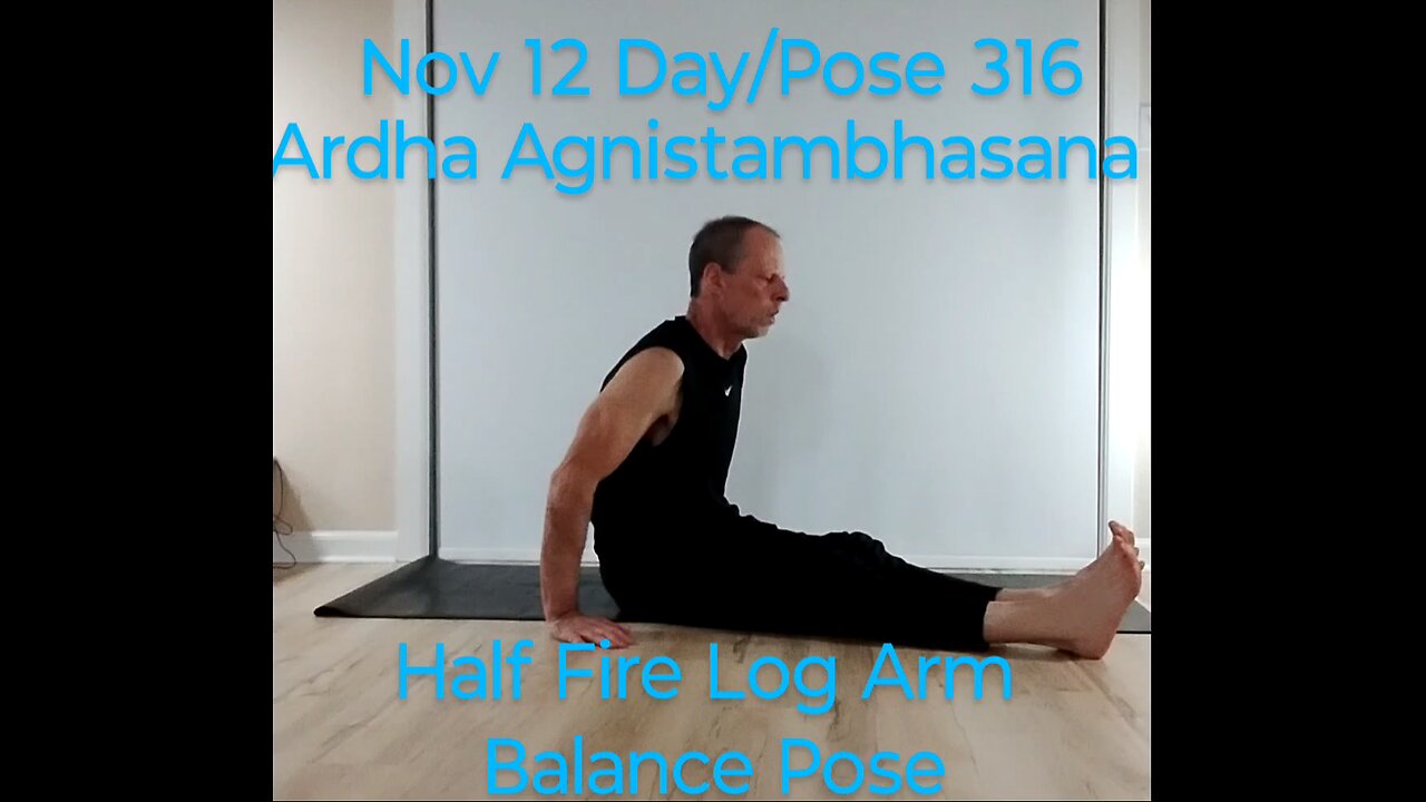 Ardha Agnistambhasana /Half Fire Log Arm Balance Pose