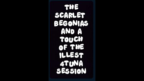 The scarlet begonias and a touch of the illest 4tuna session