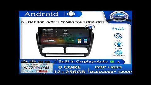 For FIAT DOBLO/OPEL COMBO TOUR 2010-2015 Android OS Car Radio GPS Navi Review