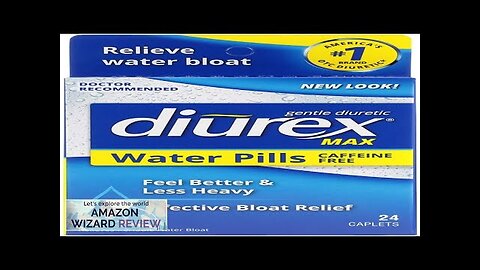 Diurex Max Water Pills Maximum Strength Caffeine Free Diuretic Relieve Review