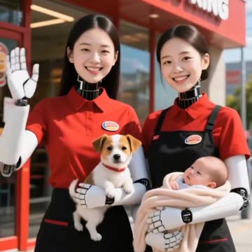 🤖 “Burger King’s Humanoid Robots Are Winning Hearts! 🍔❤️ The Future of Fast Food Service”