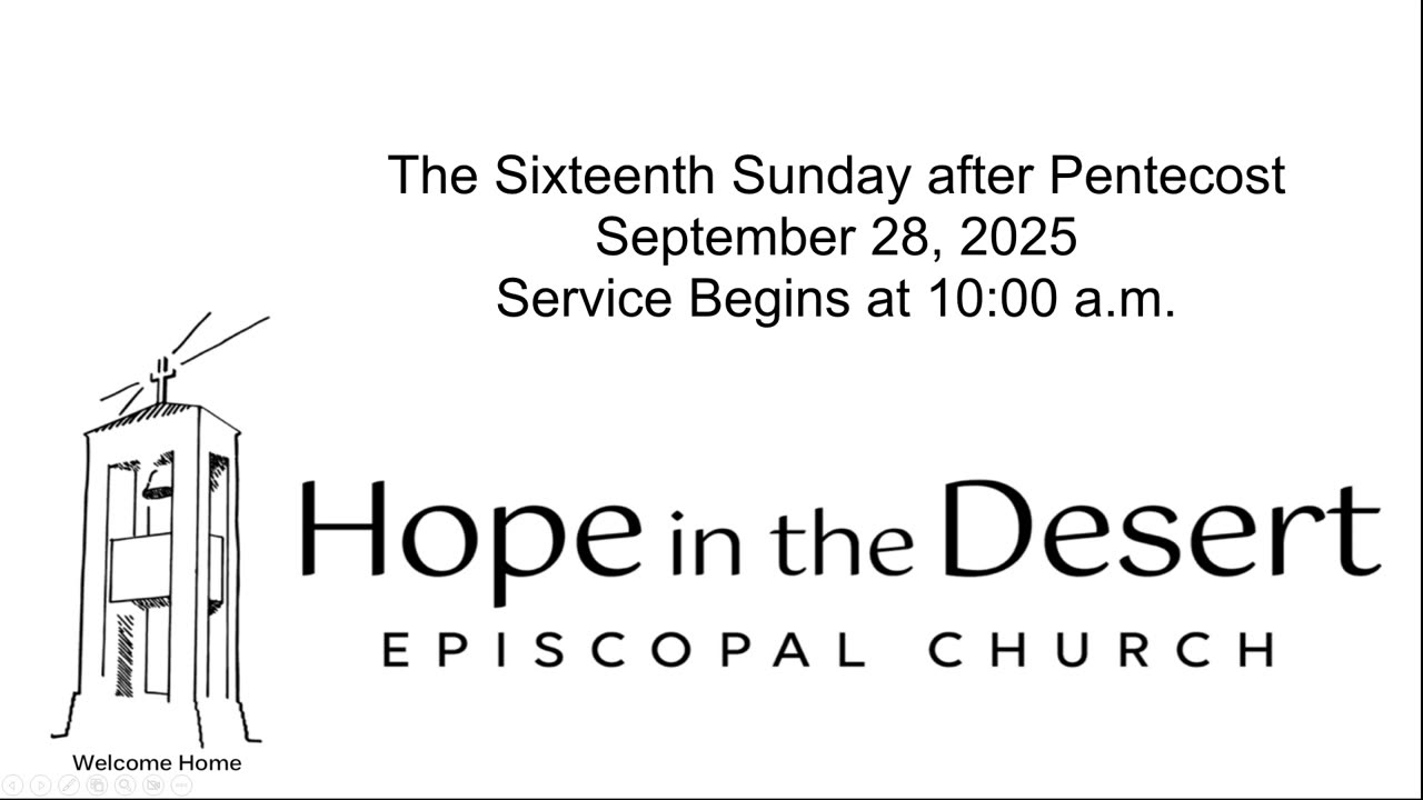 The Sixteenth Sunday after Pentecost: September 28, 2025