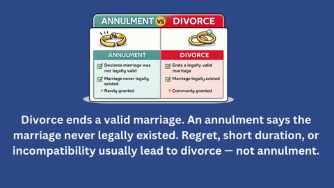 Annulment in Ontario: What It Means and When Divorce Is the Better Option