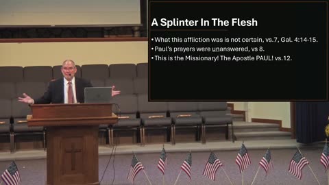 Paul's Thorn In The Flesh 2 Corinthians 12:7-10