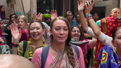 Harinam Sankirtan in Sri Vrindavan Dham, India January 2025