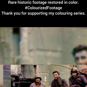 US Pershing Tank Crew in Cologne WWII Colourized Footage #WW2