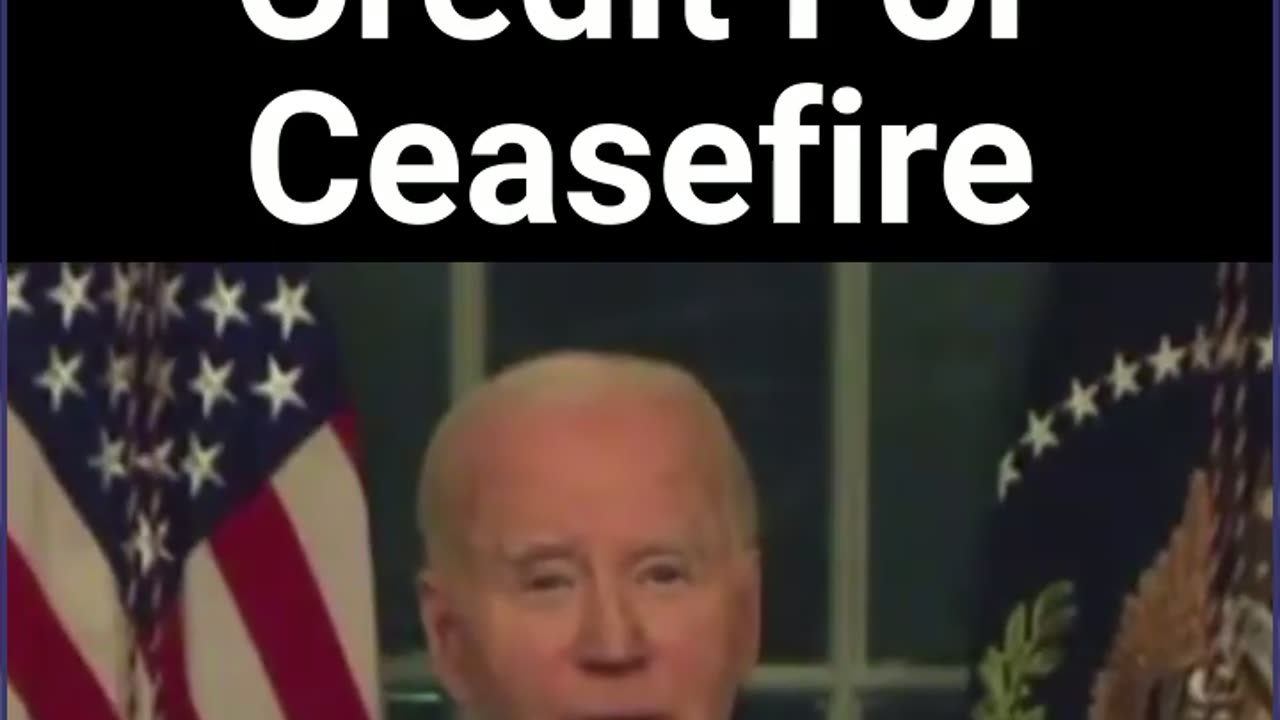 Biden Takes Credit For Ceasefire