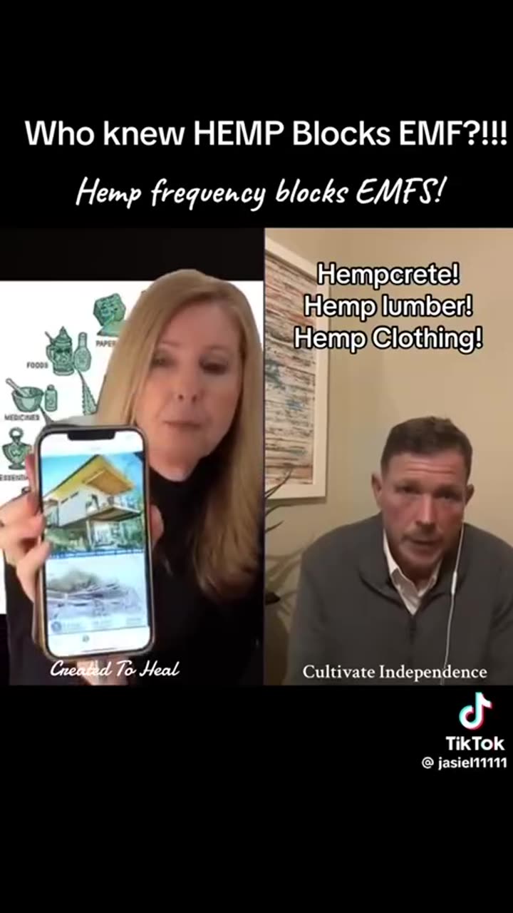 HEMP blocks EMFs - clothing, hempcrete, lumber