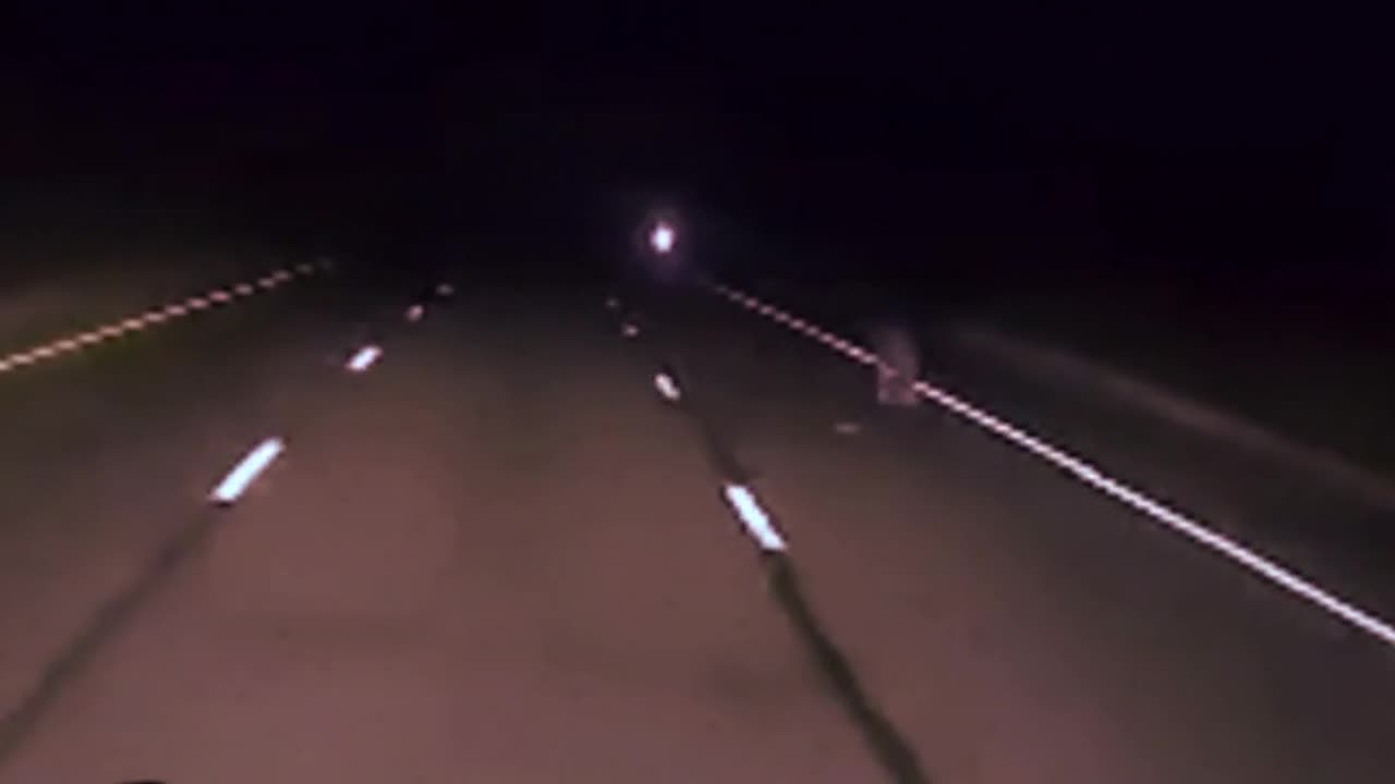 Ghost Hitch Hiker caught on dashcam after highway accident