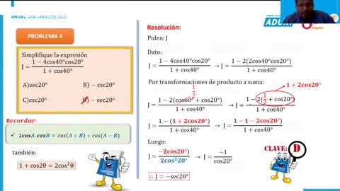 ANUAL ADUNI 2021 | Semana 27 | Trigonometría S2
