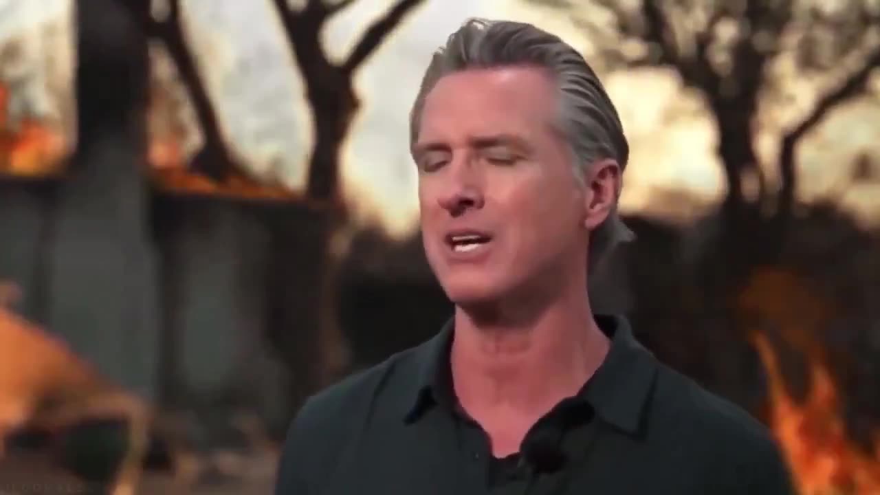 Gavin Newsom on Fire
